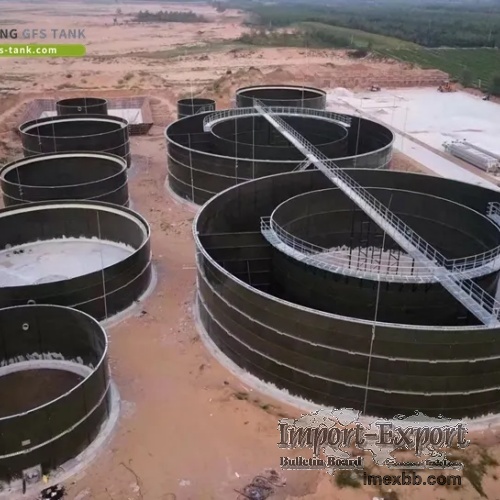Bolted Steel Industrial Water Tanks for Coco Cola Wastewater Treatment Plan