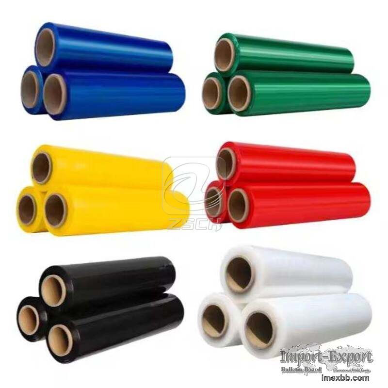 Color-Coded PE Stretch Film for Cargo Identification & Pallet Wrapping