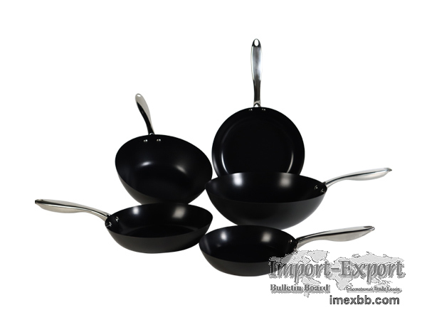 Wholesale Ceramic Nonstick 5-Piece Carbon Steel Cookware Set 