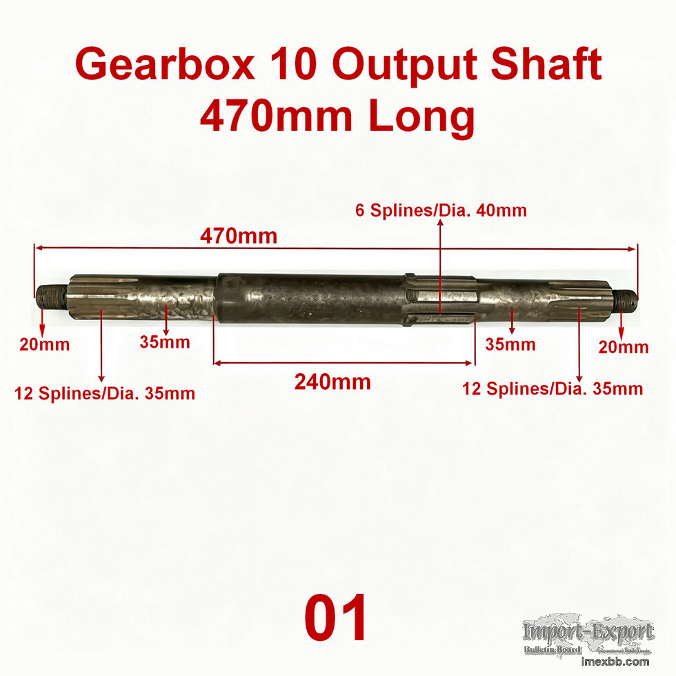 Transmission Main Shaft for China Wheel Loader
