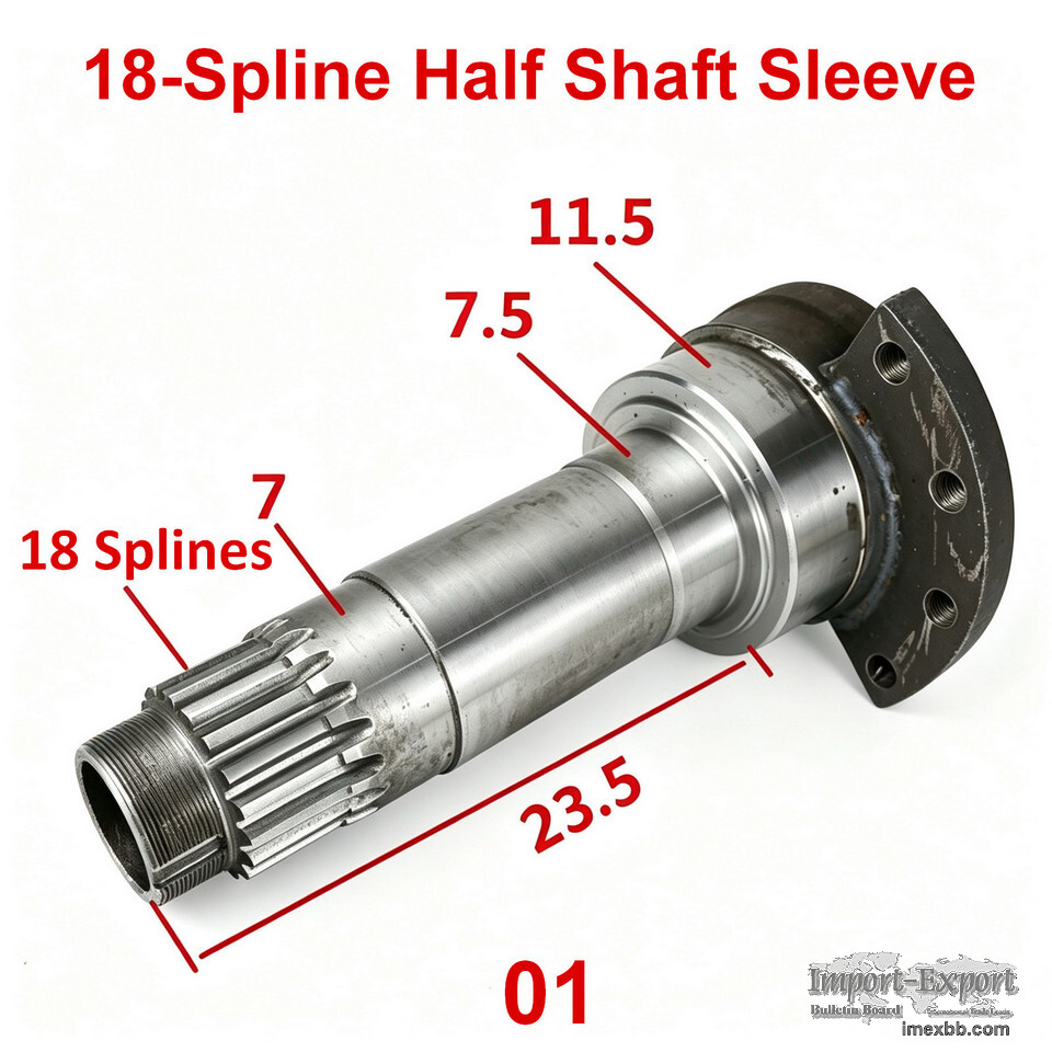 Half Shaft Sleeve for Wheel Loader Spare Parts