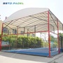 Hot Dip Galvanized Padel Tennis Court With Canopy Paddle Court Roof 006