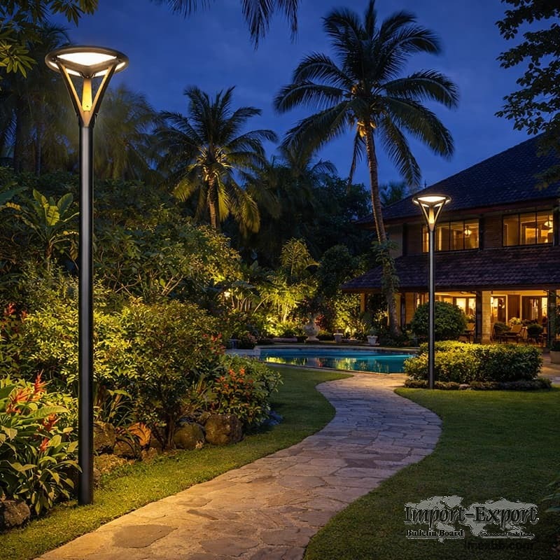 High Mast Garden Lighting Solution for Landscape Roads