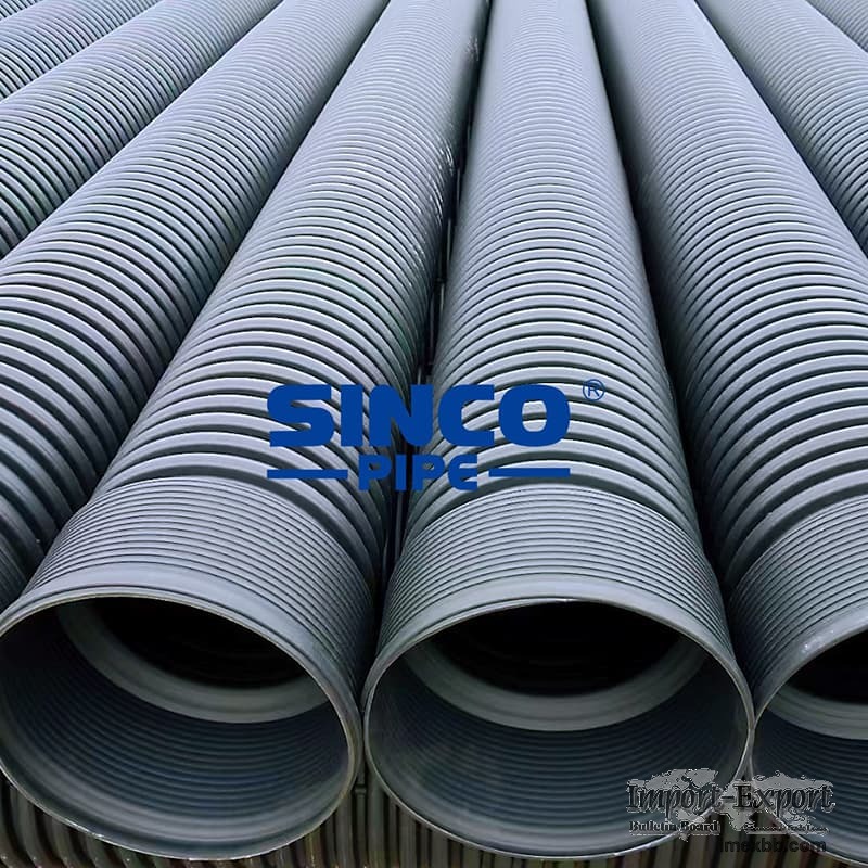 High-density polyethylene (HDPE) double-wall corrugated pipe