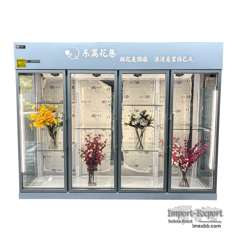 Multi Door Vertical Flower Display Cooler