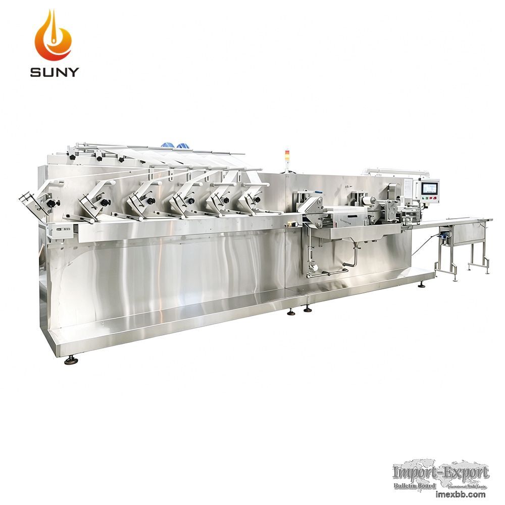 Semi-Auto 6 Lanes Wet Wipes Machine