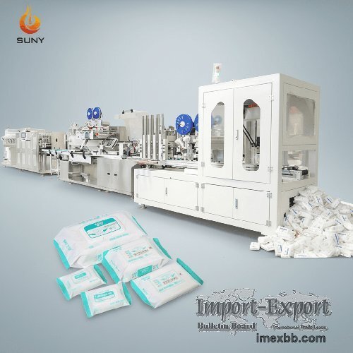 Full-Auto 6 Lanes Wet Wipes Machine