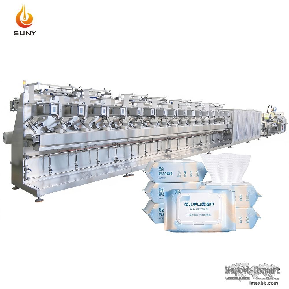 Full-Auto 16/20 Lanes Wet Wipes Machine