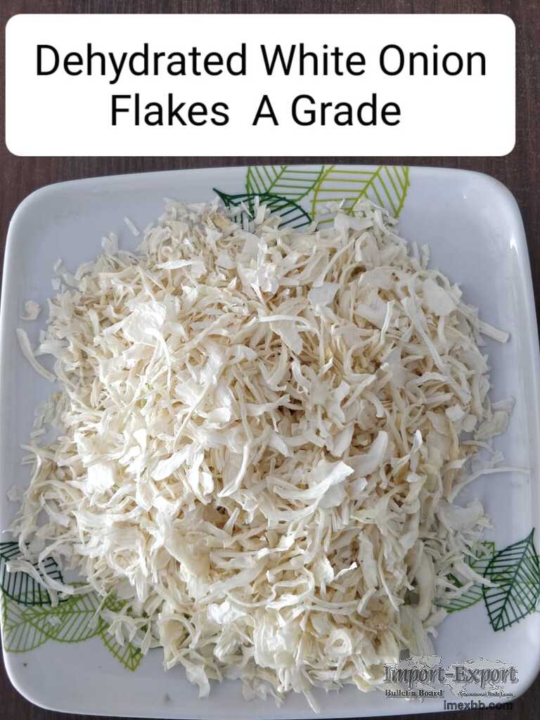 Dehydrated White Onion Flakes from India