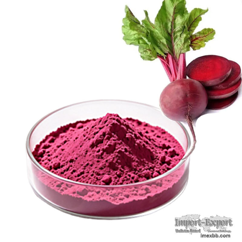 Natural Spray‑Dried Red Beet Root Juice Powder, Beta Vulgaris L. Water‑Solu