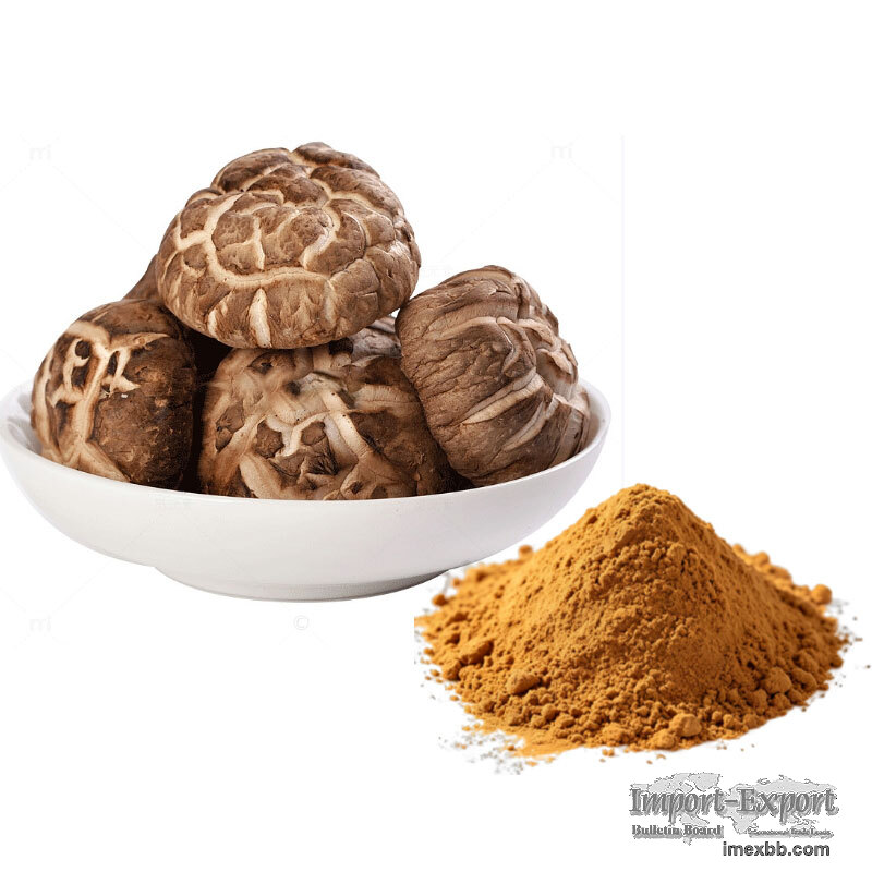 Natural Shiitake Mushroom Extract Powder, 30%‑50% Polysaccharides Food‑Grad