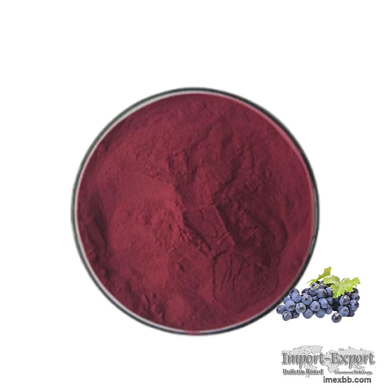 Natural Vitis Vinifera Grape Skin Extract Powder, 10%‑20% Anthocyanins UV T