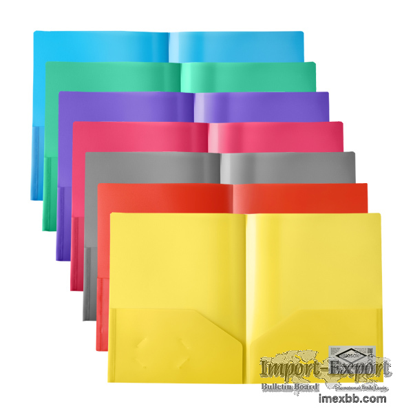 HS371 satin twin pocket folder