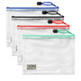 HS154 mesh pvc solid zip bag