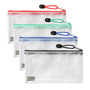 HS153 small mesh pvc zip bag