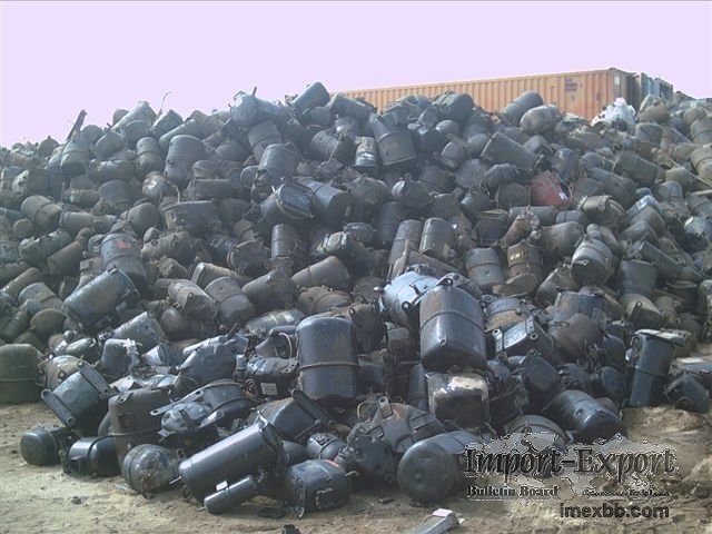 Compressors Scrap for A/C and Refrigerators in stock. 
