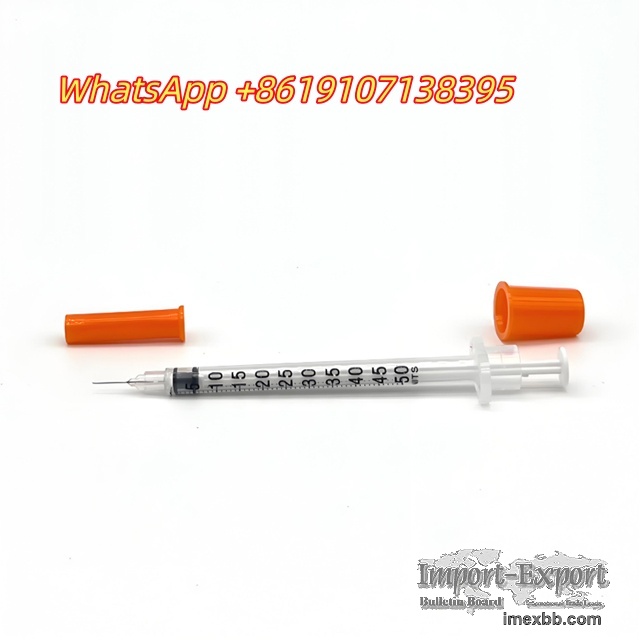 Medical Grade Insulin Syringe with Fixed Needle