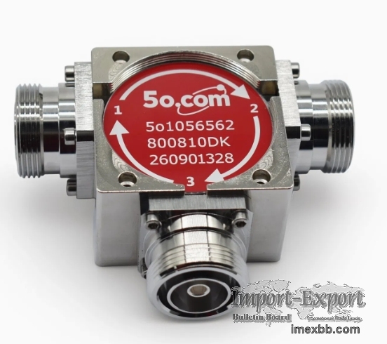 800 to 810MHz Coaxial Circulator Compact High Isolation RF Device