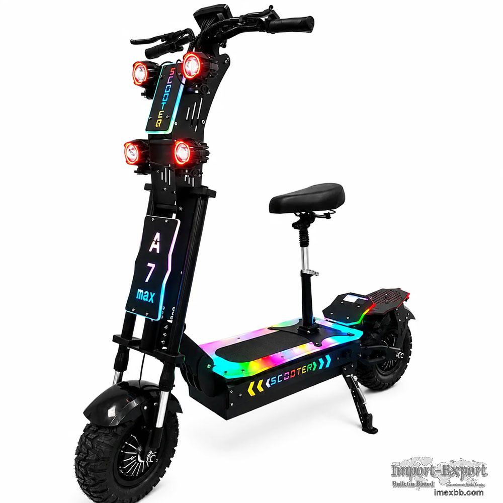 GLEERIDE A7 MAX 13" Off-road Electric Scooter 2*5000W Motors 72V 50Ah Batte