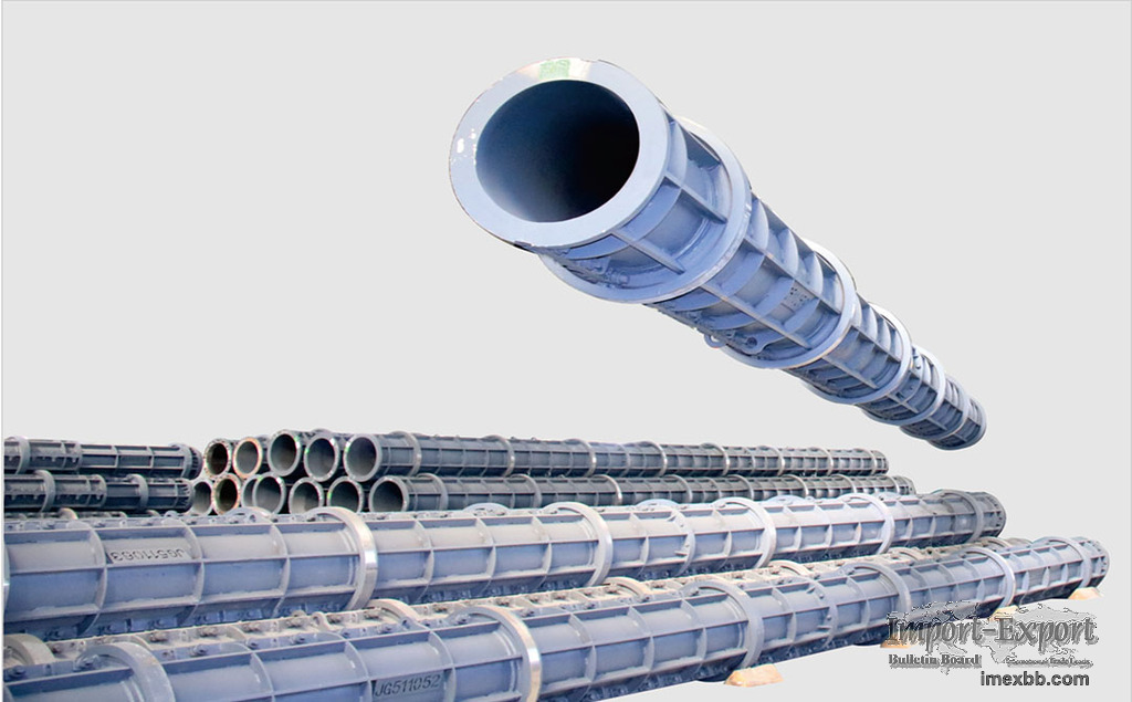 Steel Mold for Prefabricated Concrete Spun Pile Using Pre-Tension Method