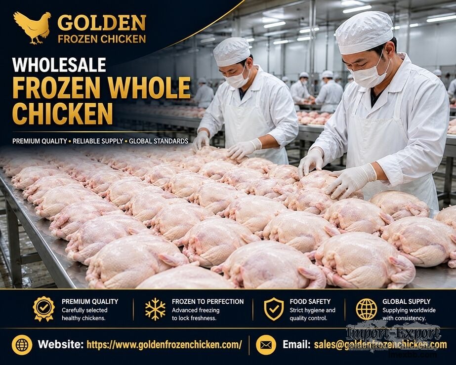 Wholesale Whole Frozen Chicken & Parts Supplier for Global Markets