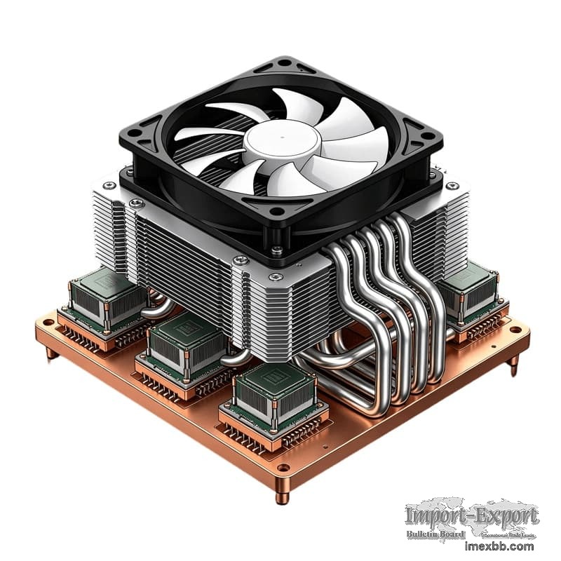Multi-CPU Integrated Server Heat Sink