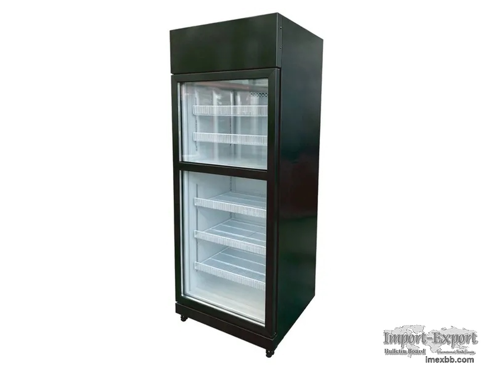 R290 Dual-Temp Upright, Chilled Upper Compartment and Frozen Lower Compartm