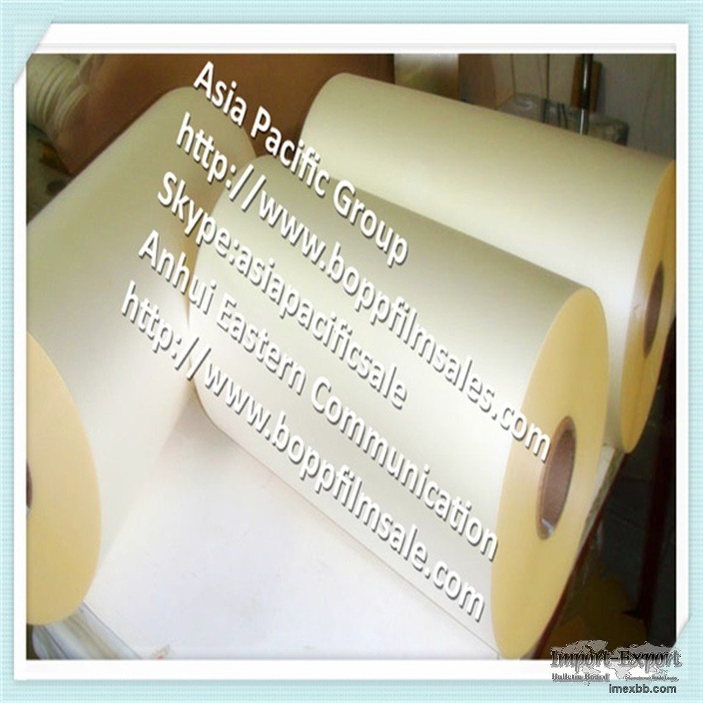 BOPP Thermal Lamination Film (Glossy / Matte, EVA Coated)