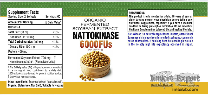 Nattokinase CapsulesDietary Supplement