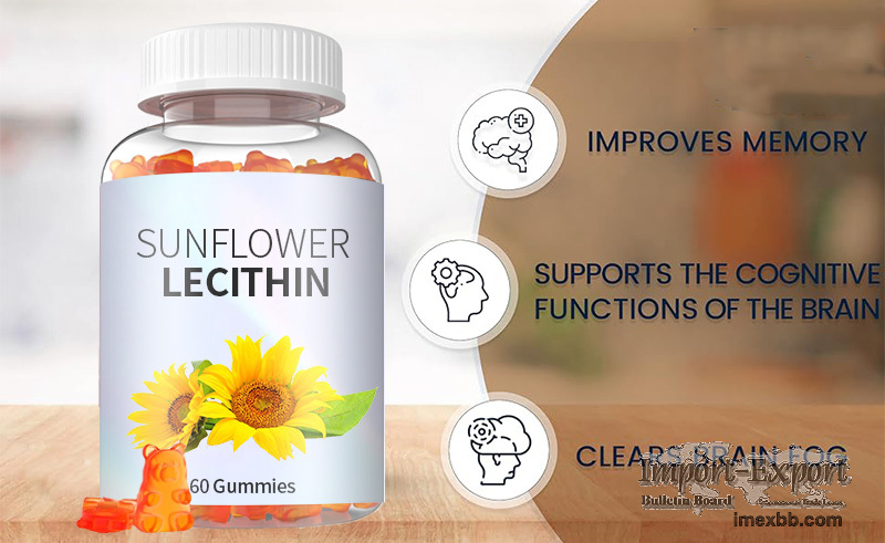 Sunflower Lecithin GummiesTake 2 gummies daily, no water required.