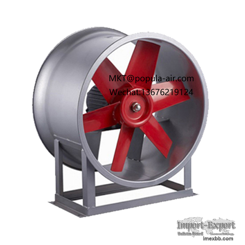 POPULA Fan T30A Axial Flow Fan Post Industrial Exhaust Fan Warehouse Worksh